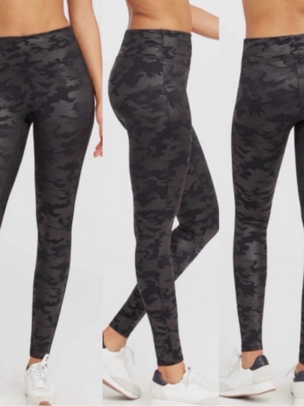 SPANX Dark Camo Leggings 1X Compression Shaping
